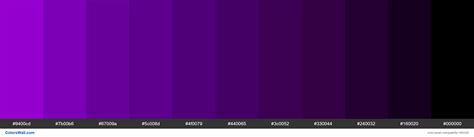 10 Shades of Purple - Dark colors palette - ColorsWall
