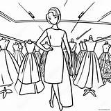 Fashion Mannequin With Dress Coloring Page 26545 20983 sketch template