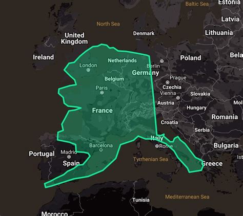 How Big Is Alaska Compared To Europe in 2023