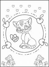 Cute Cat Outline coloring Page For Kids line drawing animal  sketch template