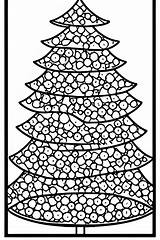 Christmas Tree Coloring Page · Creative Fabrica sketch template