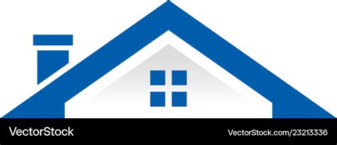 Roof house building logo Royalty Free Vector Image