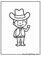 Western Cowboy Coloring Pages sketch template