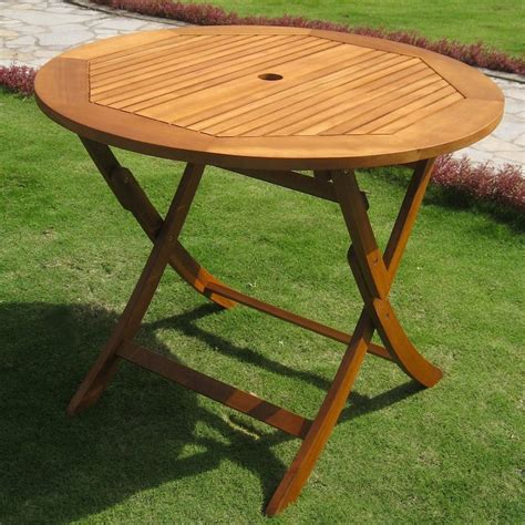 Royal Tahiti 36-inch Patio Folding Table - On Sale - Bed Bath & Beyond - 4089612