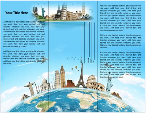 Travel Brochure Template - Word Templates for Free Download