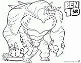 Ultimate Humungousaur Ben 10 Coloring Pages Alien Force  Free sketch template