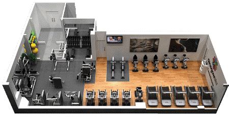 small fitness center layout - Google Search | Arredamento palestra, Design palestra, Palestra