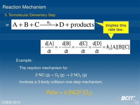 Chemical Kinetics Derived Rate Laws from Reaction Mechanisms - ppt download