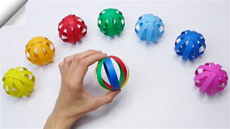 Easy Paper Ball - Paper crafts - YouTube