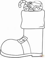 Santa Boot coloring Page  Free Printable Coloring Pages sketch template