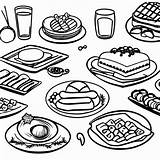 Christmas Dinner Coloring Page · Creative Fabrica sketch template