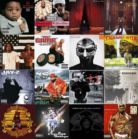 Rap Album Cover Art 90's And 2000's Edition Collage Kit