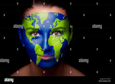 Earth Map Face Stock Photos & Earth Map Face Stock Images - Alamy