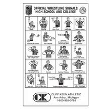 Wrestling Referee SIgnal Card | Wrestling Referee