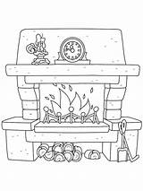 Printable Fireplace Pictures sketch template