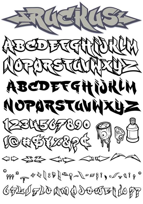 Graffiti Fonts - Ruckus | Graffiti words, Graffiti text, Graffiti font