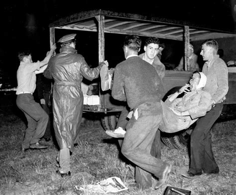 An injured survivor of the Hindenburg disaster calmly smokes a ...