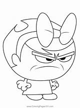 Mandy With A Bow The Grim Adventures Of Billy And Coloring Page  sketch template