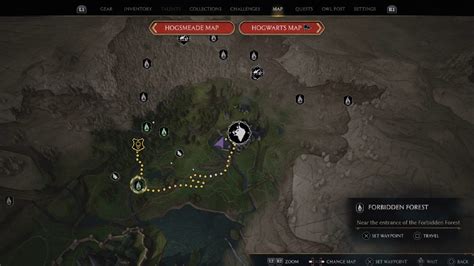 Hogwarts Legacy map with floating candles solution and explainer