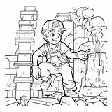 Premium Vector  Coloring Page Outline Of A cartoon miner In mine sketch template