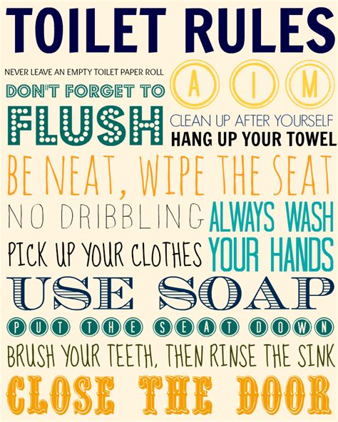 toilet rules Workplace Rules, Office Rules, Bathroom Rules, Bathroom ...