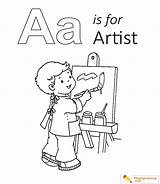 Artist Coloring Pages For Kids sketch template