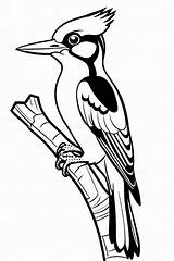 9 Woodpecker Coloring Pages For Kids  ShadeMaze sketch template