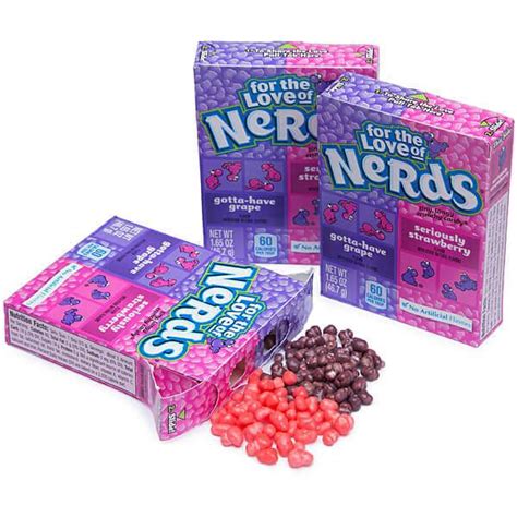 Nerds Candy 2-Flavor Packs - Strawberry & Grape: 36-Piece Box | Candy ...