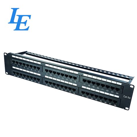 48 Port Cat6 Patch Panel 1u , P2248-C6A 48 Port Ethernet Patch Panel