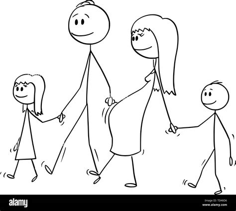 Animated Stick Figure Family