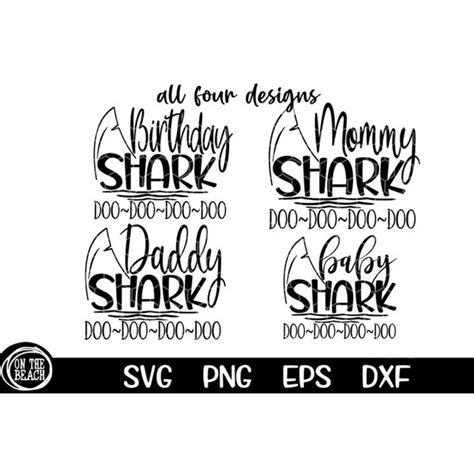 Baby shark svg, Baby Shark Family, Shark Birthday Svg, Daddy - Inspire Uplift