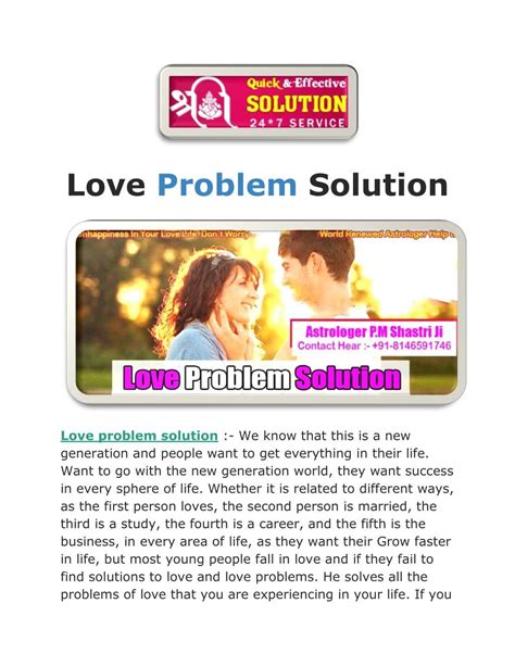 Love problem solution | Call Now 91-8146591746 :- Astrologer pm shastri ji | Problem and ...