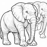 Elephant Coloring Pages 13  Coloring Gem sketch template