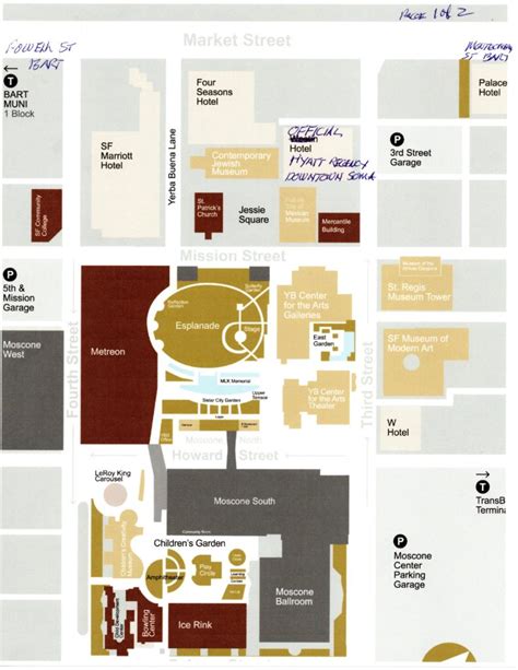 Yerba Buena Gardens Map | The Skating Club of San Francisco