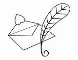 Quill Coloring Pages sketch template