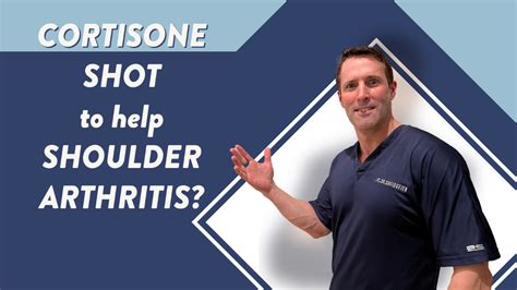 Will a cortisone shot help arthritis in the shoulder? | Dr Geier