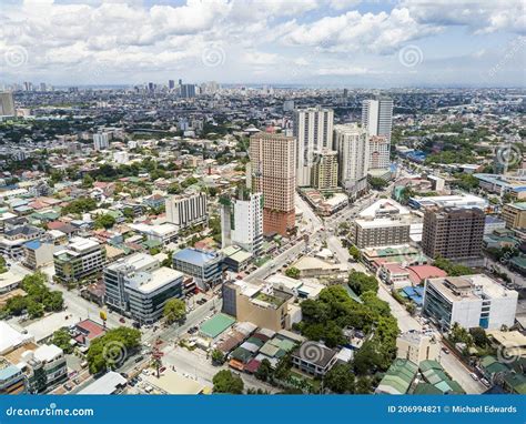 Quezon City, Philippines - Aerial of South Triangle District of Quezon City Stock Image - Image ...