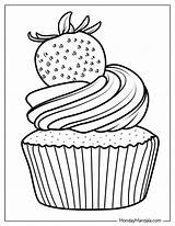 Fun And Creative Printable Cupcake Coloring Pages For Kids sketch template