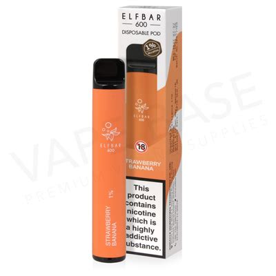 Strawberry Banana Elf Bar 10mg Disposable Vape | Elf Bar 10mg ...