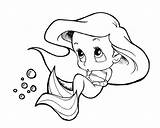 Chibi Ariel Coloring Page  Free Printable Pages For Kids sketch template