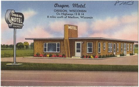 Oregon Motel, Oregon, Wisconsin, on highways 13 & 14, 8 mi… | Flickr