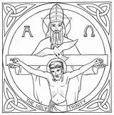Blessed Trinity Coloring Pages Sketch Page sketch template