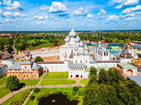 Yaroslavl Kremlin Museum Reserve Aerial View Stock Image - Image of ...