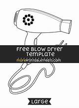 Blow Dryer Coloring Page Memes Sketch sketch template