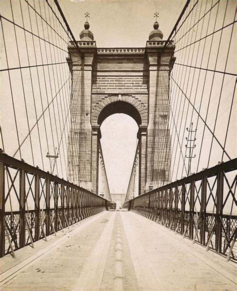 Our Rich History: 150 Years Young, the John A. Roebling Bridge comes to life on a cold, cloudy ...