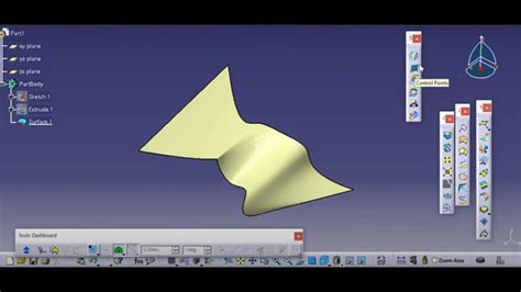 CATIA Surface Design Part 3 - YouTube