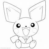 Pichu Pokemon Coloring Pages  XColoringscom sketch template