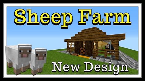 Minecraft tutorial : New Sheep/Wool Farm (Works on all Versions) - YouTube