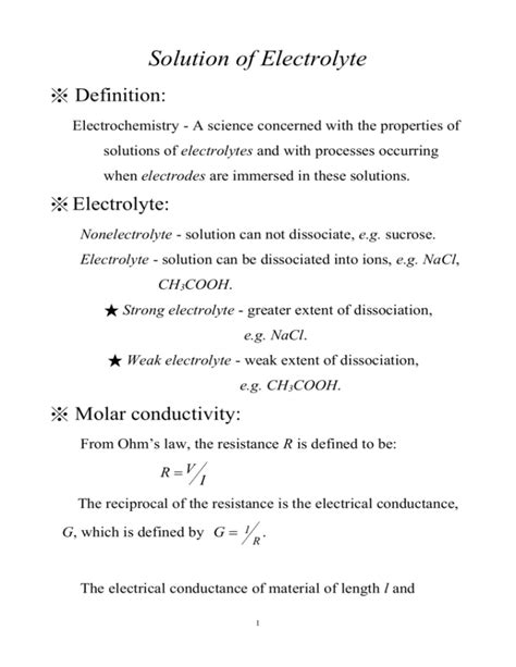 Electrochemical Equilibrium