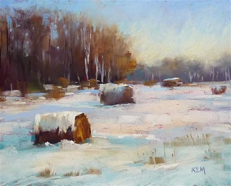 Winter Landscape Painting at PaintingValley.com | Explore collection of ...